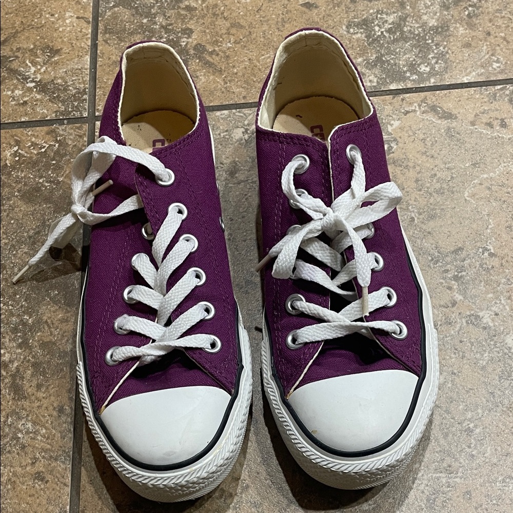 Purple Converse Sneakers